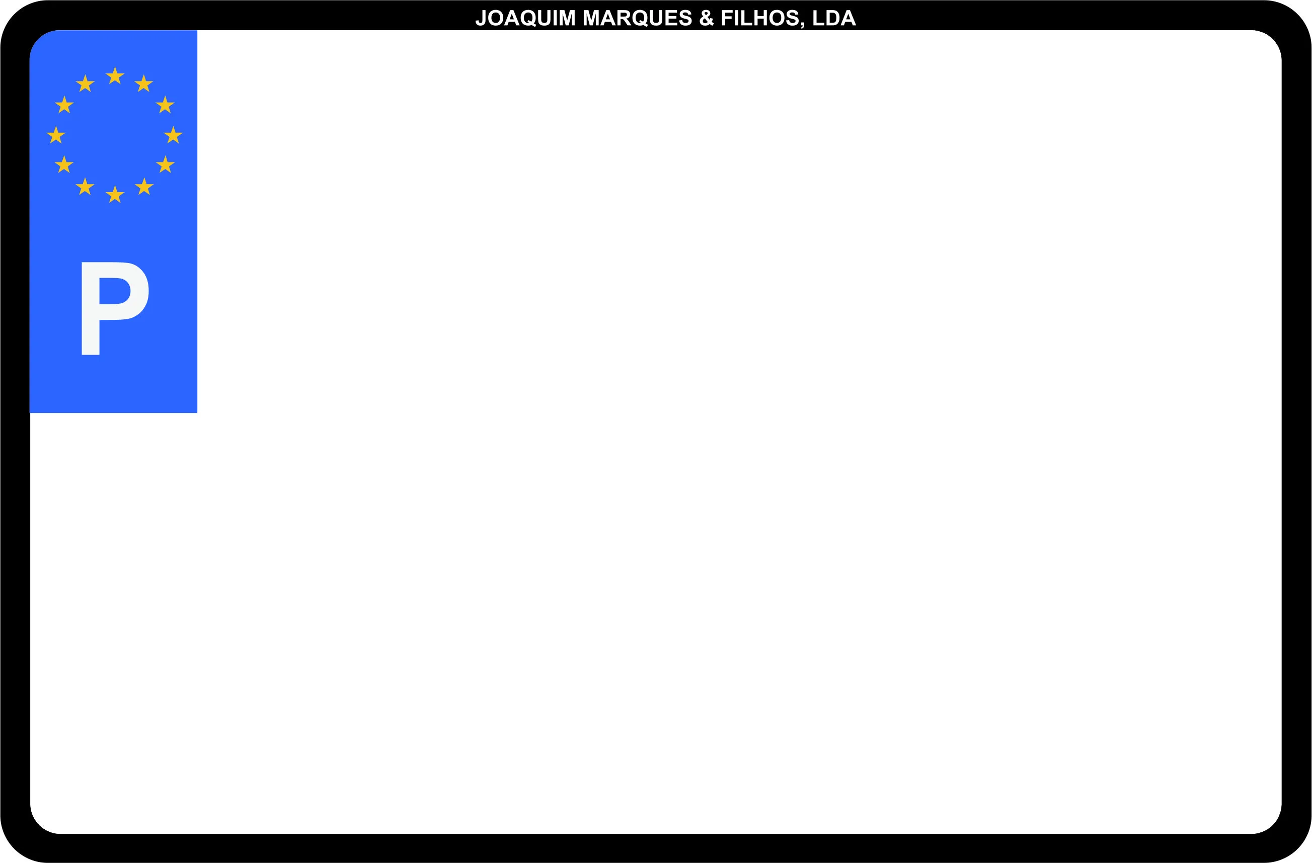 Matrícula acrílica de mota 